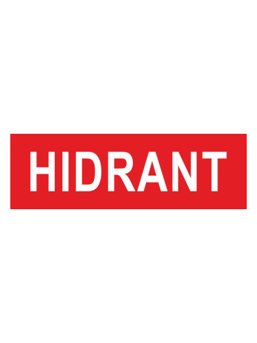 Стикер - HIDRANT, BC14-01314, за LED аварийно осветително тяло, врата, стена
