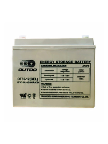 Тягов акумулатор 12V 35Ah, гелов, OT35-12(GEL)/CD, OUTDO