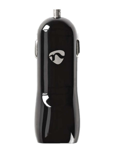 Автомобилно зарядно за телефон, USB Type-C, 12~24VDC, 5VDC, 15W, черно, NEDIS