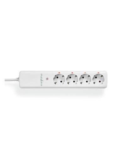 RF smart разклонител, RFP410FWT, гнезда с контакти, 16A, 230VAC, NEDIS