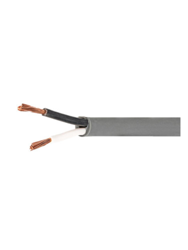 Кабел за тонколони, 2х1.5mm2, мед, сив, COTR15030GY100, NEDIS