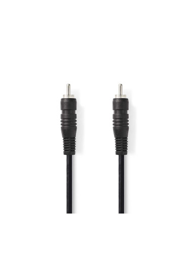 Кабел, RCA/m-RCA/m, 1m, черен, CAGB24170BK20, NEDIS