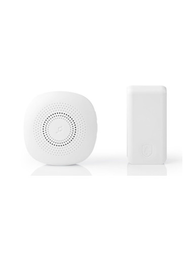 Безжичен звънец, 220VAC, 80dB, бял, 36 мелодии, DOORBK240CWT, NEDIS