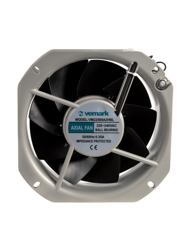 Вентилатор, промишлен, аксиален, 225x225mm, 17m3/h, 75W, 230VAC, VM22580A2HBL