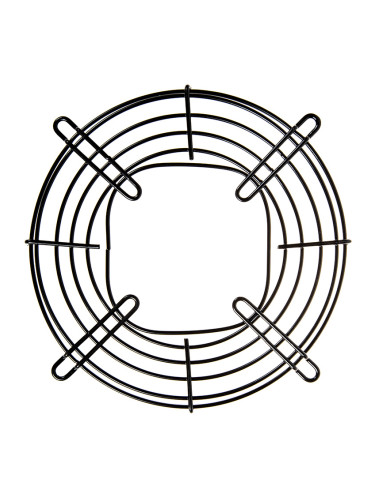 Решетка за вентилатор, ф172x220x11mm, метална, черна
