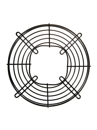 Решетка за вентилатор, ф200x248x25mm, метална, черна