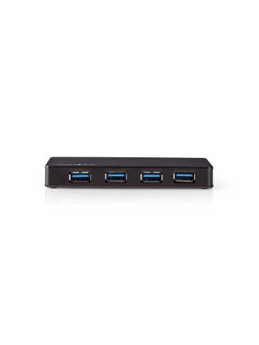 USB хъб 4 порта, UHUBU3420BK, черен, USB3.0