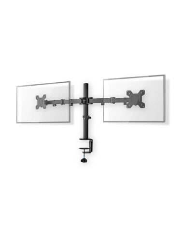 Ергономична стойка за монитор, двойна, MMDOS110BK, 15-32", черна, NEDIS