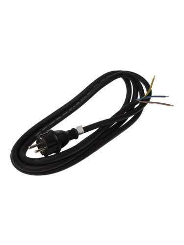 Захранващ кабел, 3x2.5mm2, 5m, шуко, гумиран, VM-RCOE-3X25-BL5, VEMARK