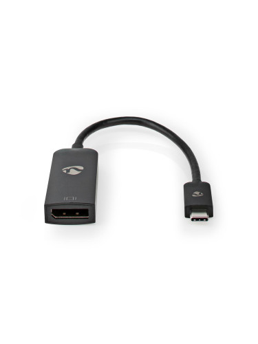 Преход USB type C/M - Display Port/F, 4K, 0.2m, черен 112089