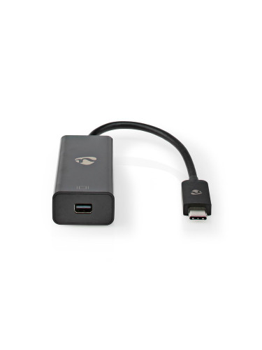 Преход USB type C/M - mini Display Port/F, 8K, 0.2m, черен