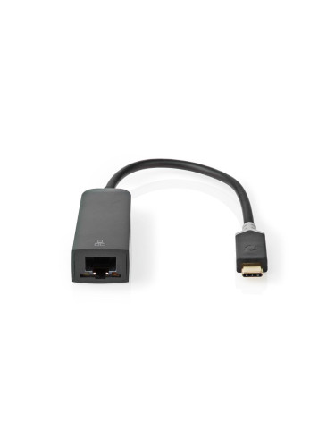Преход USB type C/M - RJ45/F, 1000Mbps, 0.2m, черен 112093