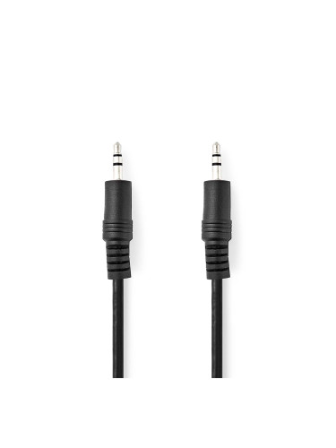 AUX Кабел stereo 3.5mm M - stereo 3.5mm M, 3m, черен 112117