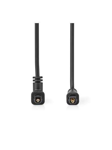 Оптичен кабел TosLink/M - TosLink/M , 2m, черен, PVC, CAGP25200BK20, NEDIS