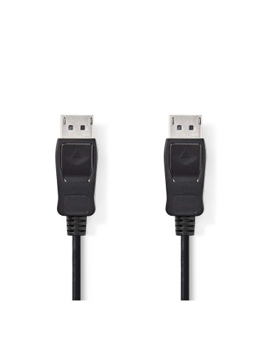 Кабел DisplayPort/M - DisplayPort/M, 4K, 2m, черен, CCGB37010BK20, NEDIS