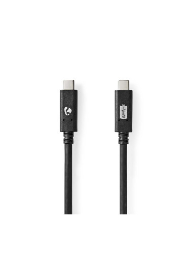 Кабел за телефон USB Type-C към USB Type-C, 1m, черен, 100W, NEDIS