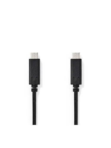 Кабел за телефон USB Type-C към USB Type-C, 2m, черен, 60W, NEDIS
