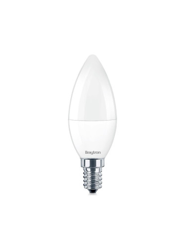 LED лампа 7W, E14, C37, 230VAC, 560lm, 4000K, неутрално бяла, свещ, BA09-00711
