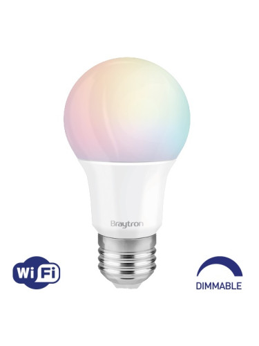 Wi-Fi Smart LED лампа, 9W, E27, 230VAC, 806lm, RGB, BA13-00929