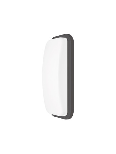 LED градински аплик WALLS-B, 15W, 1200lm, 6500K, IP65, тъмносив, BG38-00332, Braytron