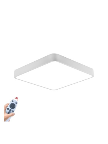 LED плафон JADE, 45W, 230VAC, 3680lm, 3в1 цвята, IP20, 500x500x50mm, BH16-05290, квадрат