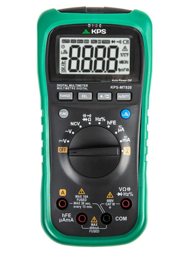 KPS-MT920 - Дигитален Мултицет, LCD (4000), TRMS, Bluetooth, Vdc, Vac, Adc, Aac, Ohm, F, Hz, KPS