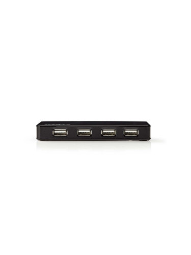 USB хъб 4 порта, UHUBU2430BK, черен, USB2.0