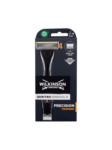 Wilkinson Sword Quattro Essential 4 Precision Trimmer Самобръсначка за мъже 1 бр