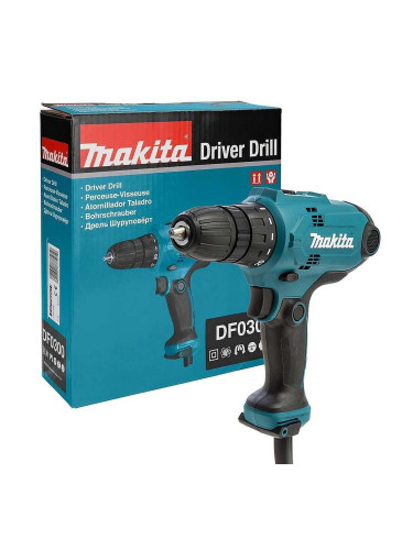 Винтоверт електрически Makita DF0300, 320W, 56Nm, 1-10 мм