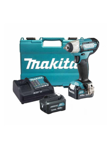 Гайковерт акумулаторен, ударен, Makita TW140DSME, 12V, CXT, 2x4Ah, 3/8", 140Nm