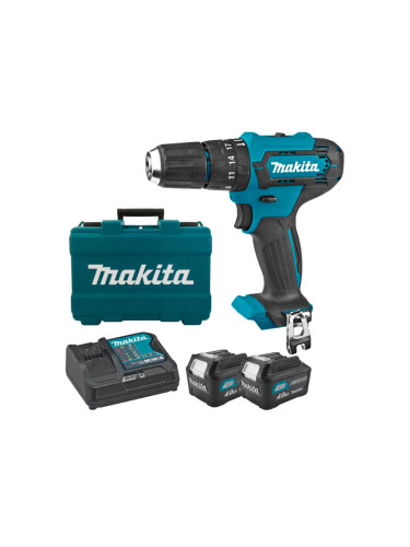 Винтоверт акумулаторен, ударен, Makita HP333DSME, 12V, CXT, 2x4Ah, 30Nm