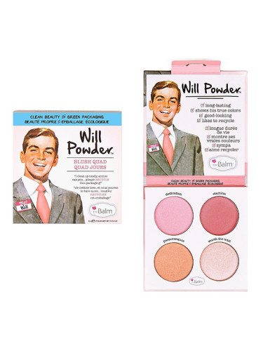 Палитра ружове The Balm Will Powder Blush Quad