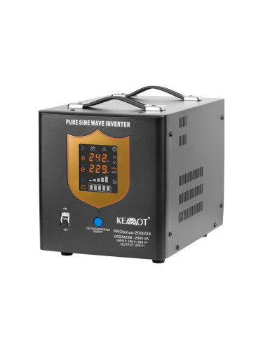 UPS URZ3428B, външен акумулатор, за парно, инвертор, 190~250VAC, 1400W, истинска синусоида, KEMOT