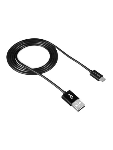 Кабел Canyon Micro USB/USB M1B чрн 1м