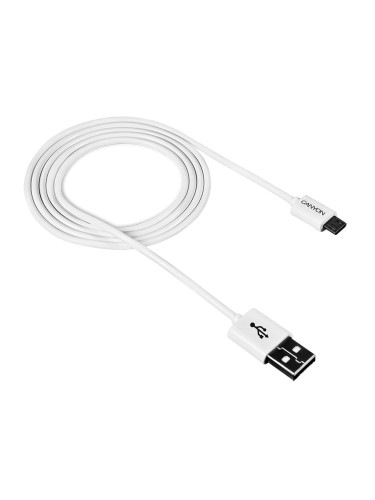 Кабел Canyon Micro USB/USB M1W бял 1м