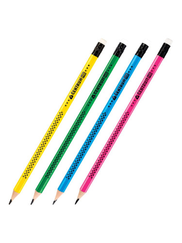 Молив Centrum 89008 триъгълен HB с гума