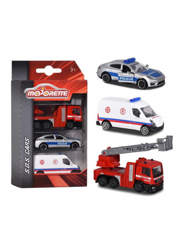 Комплект SOS коли - полиция, пожарна и линейка
