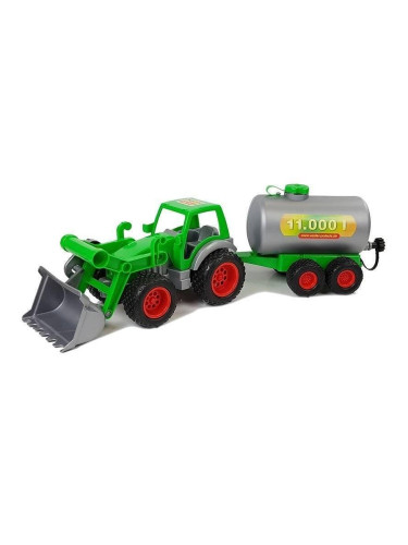 Реалистичен детски трактор с цистерна, 57 см