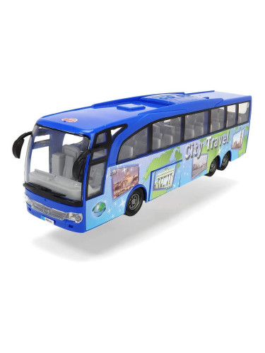 Детски туристически автобус, Beach travel, Син, 30 см