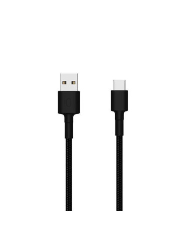 Плетен кабел Xiaomi Mi USB-A към USB-C (SJV4109GL), Черен