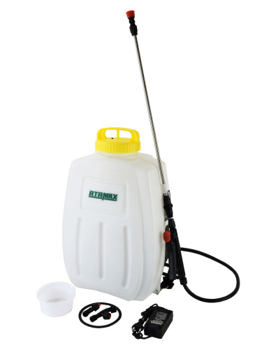 Пръскачка акумулаторна RTRMAX RTM9615, 12V/8Ah, 16 л, телескопична с 3 дюзи