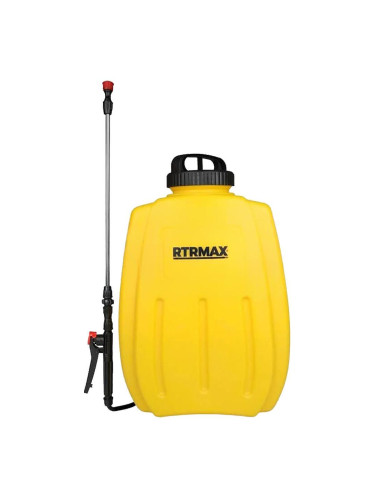Пръскачка акумулаторна RTRMAX RTM9615, 12V/8Ah, 16 л, телескопична с 3 дюзи