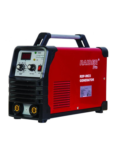 Инверторен заваръчен апарат RAIDER RDP-IW23, 20-200A, РЕДЗ / ММА и TIG - за захранване с генератор над 6kW