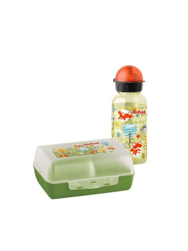 Детски комплект бутилка и кутия за храна Tefal Fox (K3169414)