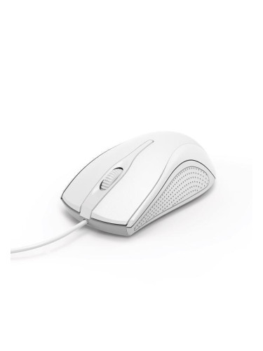 Оптична мишка Hama MC-200, кабел 1.5 м, USB, 1200 DPI, 3 бутона, бял