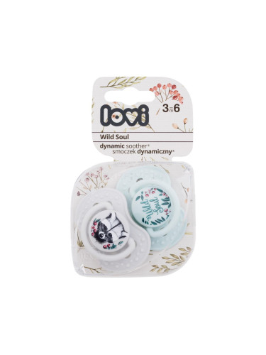 LOVI Wild Soul Dynamic Soother Boy 3-6m Биберон за деца 2 бр