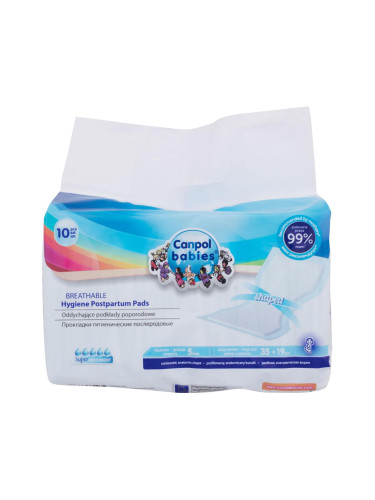 Canpol babies Air Comfort Superabsorbent Postpartum Hygiene Pads Превръзки за родилки за жени 10 бр