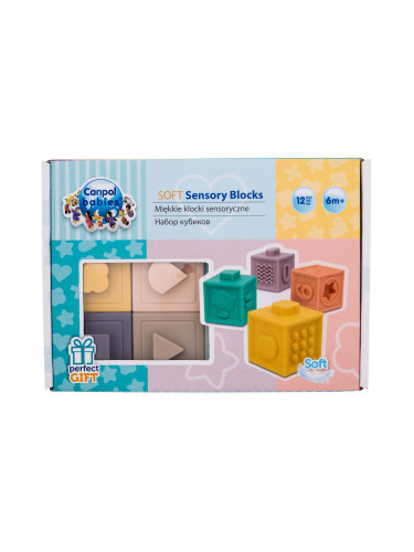 Canpol babies Sensory Soft Blocks Играчка за деца 12 бр