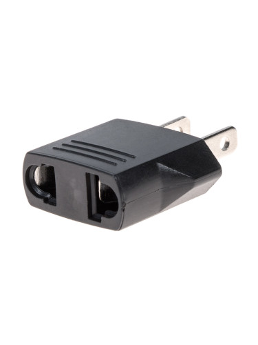 Туристически адаптер, прехoдник от Шуко към САЩ/ Япония, черен, ZZ-BG-USA-adapter