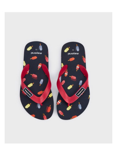 Детски джапанки за момче с принт в тъмносин цвят Mayoral